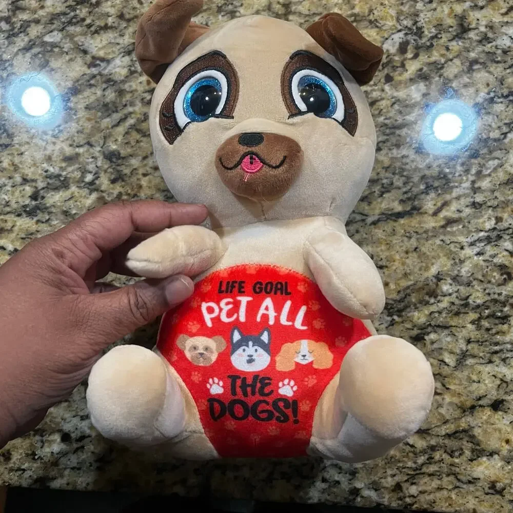 Kipp Brothers Big Eyes Puppy Plush Stuffed Animal‎ Swaddle Dogs 10”
